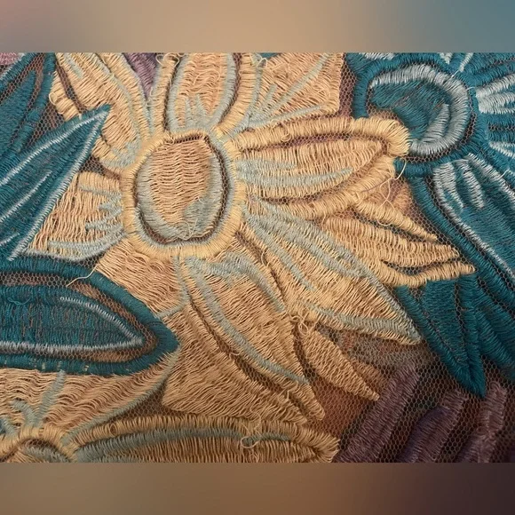 Nasty Gal x For Love & Lemons Tropicana Embroidered Mesh Sheer Mini Dress - Picture 7 of 16